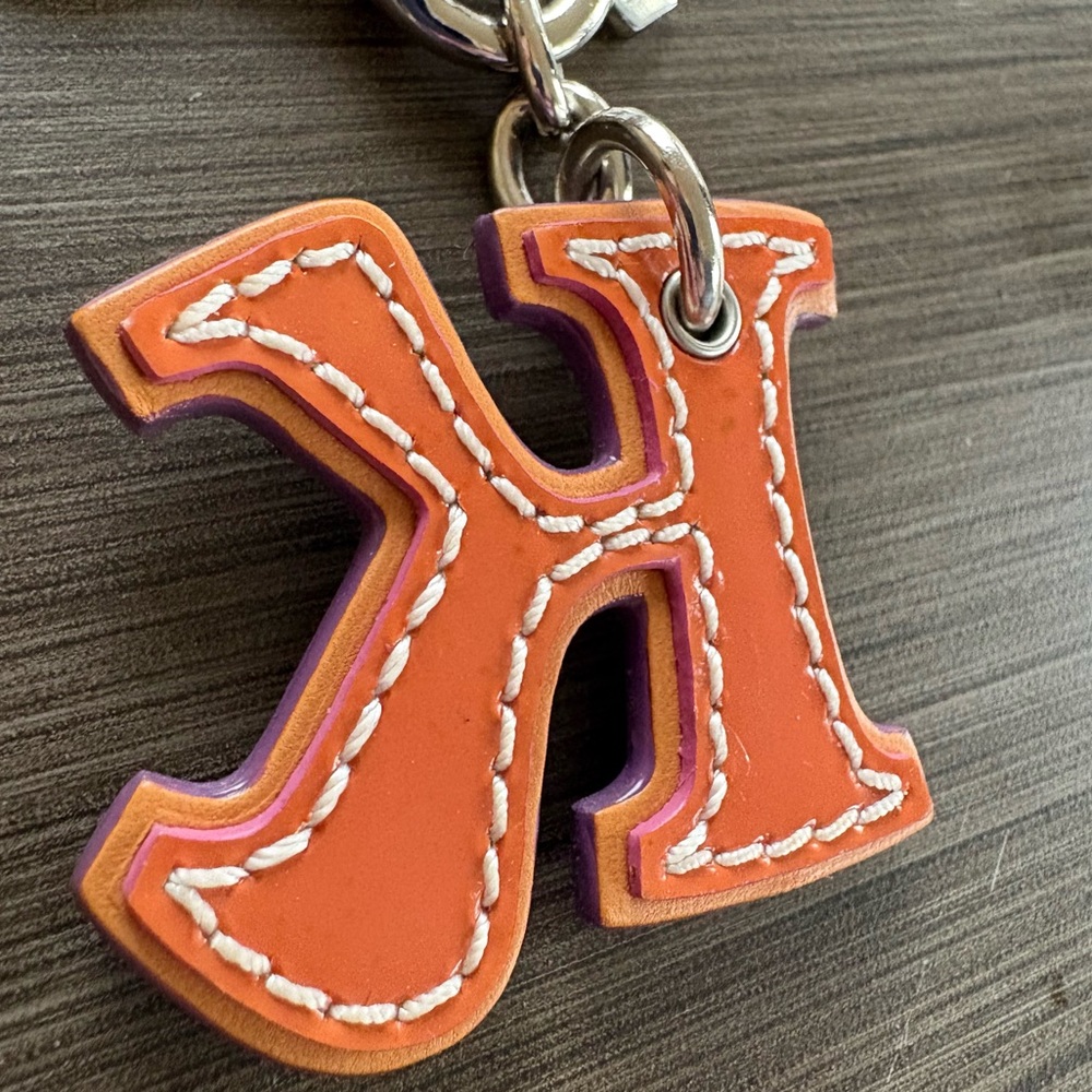 RESERVED Coach Letter K Leather Bag Charm - Picture 7 of 10